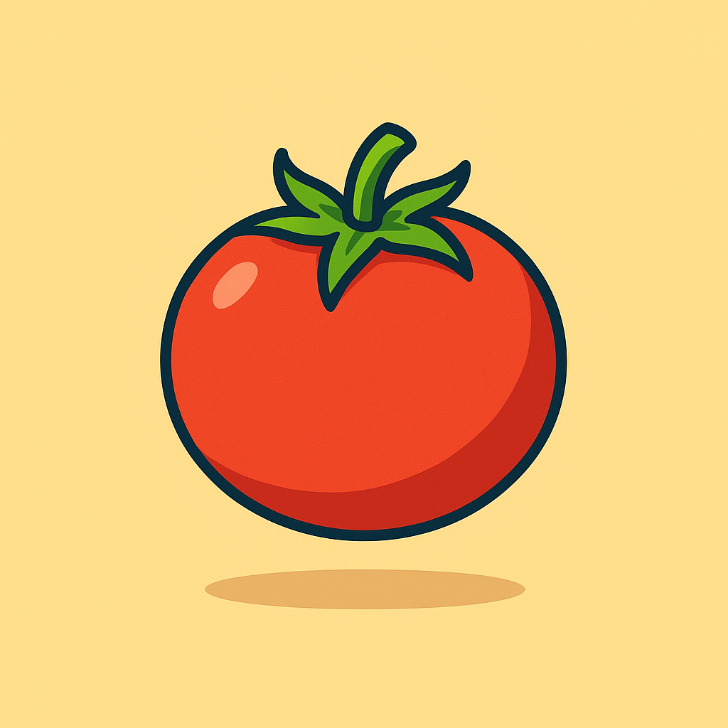 Solmogna röda tomater